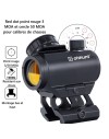 Red Dot 3MOA avec cercle 50MOA avec élévateur tunnel pour rail picatinny pour calibres de chasse (.300/.308/12GA etc)