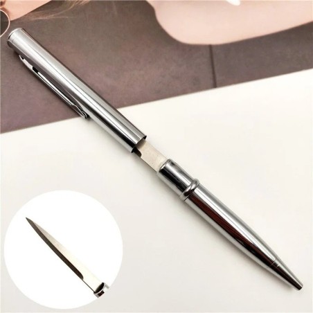 Stylo ouvre lettre lame cachés en acier inoxydable Coloris aux choix