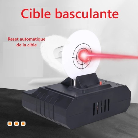 Cible Électronique Basculante pour Entraînement Laser – Réinitialisati