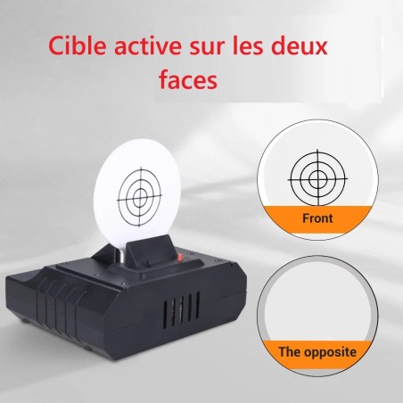 Cible Électronique Basculante pour Entraînement Laser – Réinitialisati