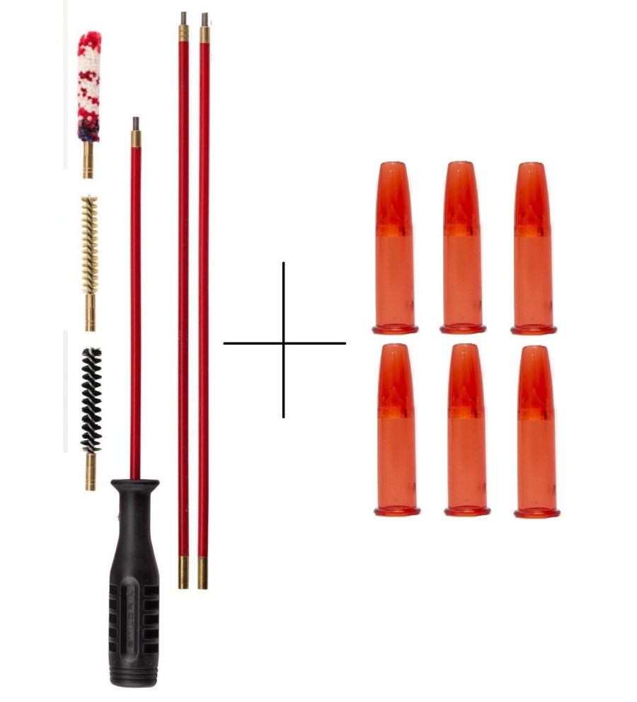 Kit de Nettoyage Calibre .22 LR – 3 Écouvillons + 6 Cartouches de Mani