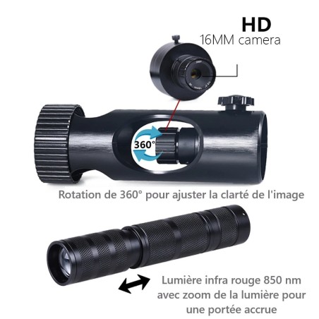 Système de vision nocturne pour lunette de tir