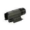 Lampe tactique strobo / zoom pour rail picatiny avec pile rechargeable