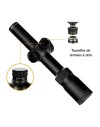 Lunette 1,75-10x24 LR WA SFP tube de 30 mm et colliers aux choix