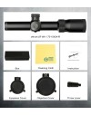 Lunette 1,75-10x24 LR WA SFP tube de 30 mm et colliers aux choix