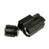 Lampe tactique strobo / zoom pour rail picatiny avec pile rechargeable