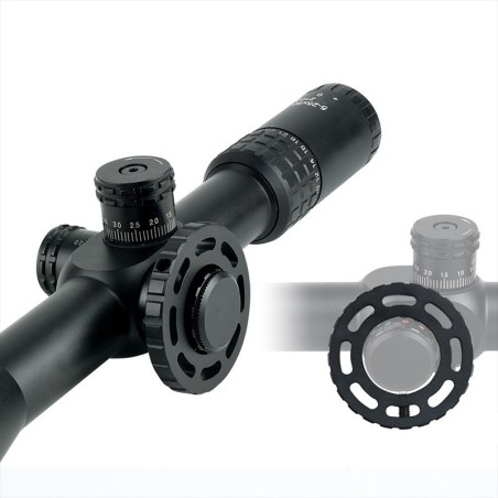 Lunette de tir 5-25x50 FFP pour calibre jusqu'à .308 avec colliers aux choix