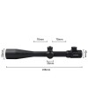 Lunette de tir 10-40x50 SFP réticule lumineux avec colliers aux choix