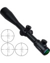 Lunette de tir 10-40x50 SFP réticule lumineux avec colliers aux choix