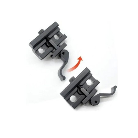 Adaptateur Grenadière pour bipied avec attache rapide sur rail Picatinny/weaver