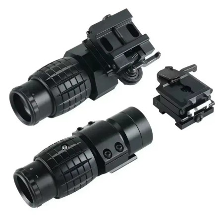 Pack Red Dot holographique et magnifier zoom X3 pour rail picatinny (
