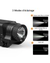 Lampe Laser Rouge sur batterie rechargeable 1000 Lumens Strobo