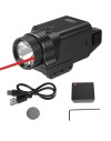 Lampe Laser Rouge sur batterie rechargeable 1000 Lumens Strobo