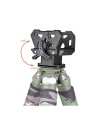 Adaptateur - Pince pour support d'arme sur trépied en aluminium T6063 (35 à 70 mm)