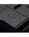 Un autocollants 3D en métal Spartiate noir mat