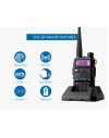 Talkie Walkie (X2) Baofeng UV-5R, 8 Watts, longue portée 12km (compatible Chirp cable usb fourni)