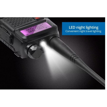 Talkie Walkie (X2) Baofeng UV-5R, 8 Watts, longue portée 12km (compatible Chirp cable usb fourni)