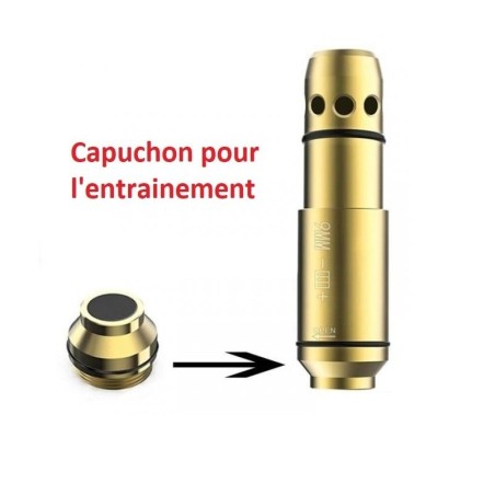 Cible électronique et 6 Cartouches laser de manipulation et de tir d'entrainement pour 38 SPL