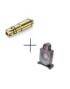 Cible électronique et 6 Cartouches laser de manipulation et de tir d'entrainement pour 38 SPL