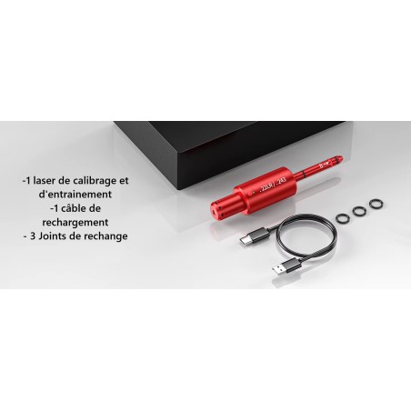 Cible electronique et Cartouche laser de réglage, de manipulation et de tir d'entrainement pour arme 22 LR/5,5 mm à plomb