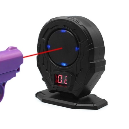 Cible electronique et Cartouche laser de réglage, de manipulation et de tir d'entrainement pour arme 22 LR/5,5 mm à plomb