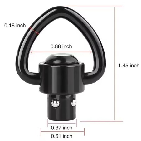 Lot de deux Attaches sangles rapides QD
