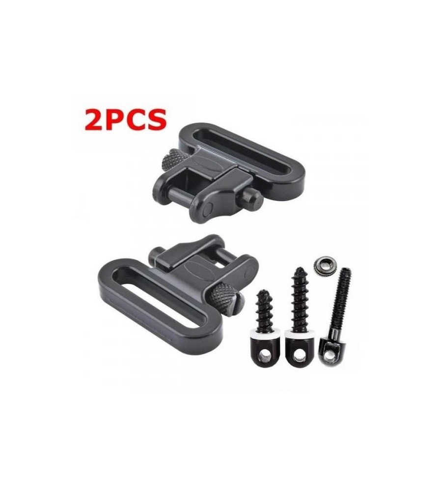 Vis grenadière et deux attaches sangles (1") pour grenadière
