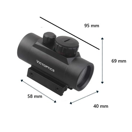 Red Dot 1X35 Victoptics pour rail de 11 et 22 mm