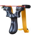 Pack lance pierre / Fronde de chasse noir avec laser, cibles, elastiques et billes en metal (
