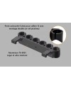Porte 6 cartouches calibre 12 montage double fixation sur rail picatinny