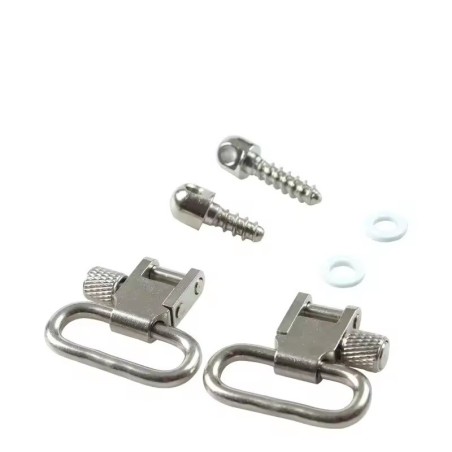 Vis grenadière et deux attaches sangles 27mm en acier pour grenadière