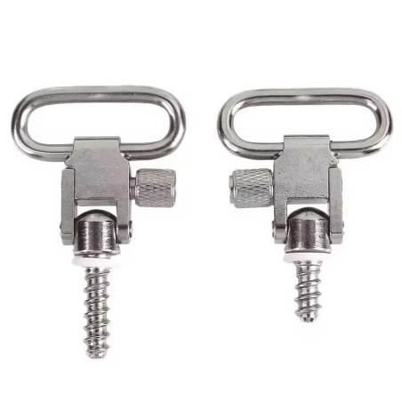 Vis grenadière et deux attaches sangles 27mm en acier pour grenadière