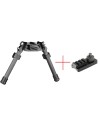 Bipied tactique pivotant en Fibre de Carbone pour rail picatinny et attache grenadière