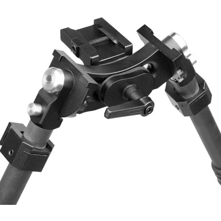 Bipied tactique pivotant en Fibre de Carbone pour rail picatinny et attache grenadière