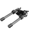 Bipied tactique pivotant en Fibre de Carbone pour rail picatinny et attache grenadière