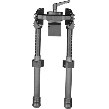 Bipied tactique pivotant en Fibre de Carbone pour rail picatinny et attache grenadière