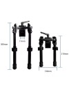 Bipied tactique pivotant en Fibre de Carbone pour rail picatinny et attache grenadière