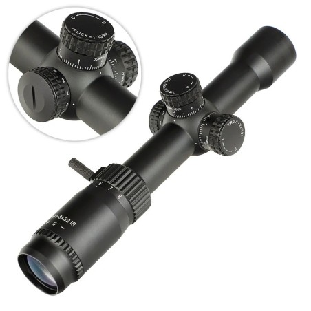 Lunette de Chasse 1-8x32 LPVO SFP – Tube 30 mm avec Réticule Illuminé