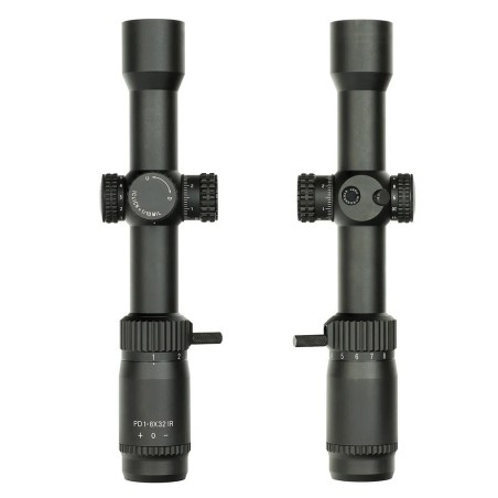 Lunette de Chasse 1-8x32 LPVO SFP – Tube 30 mm avec Réticule Illuminé