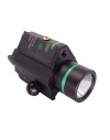Lampe Laser vert 1500 Lumens en métal pour rail picatinny / weaver