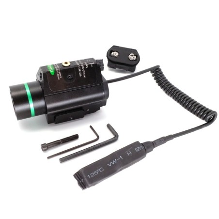 Lampe Laser vert 1500 Lumens en métal pour rail picatinny / weaver