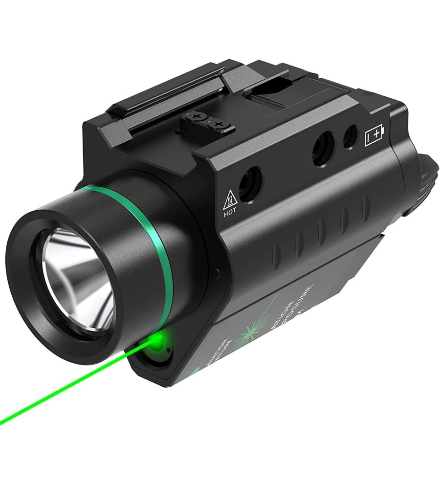 Lampe Laser vert 1500 Lumens en métal pour rail picatinny / weaver
