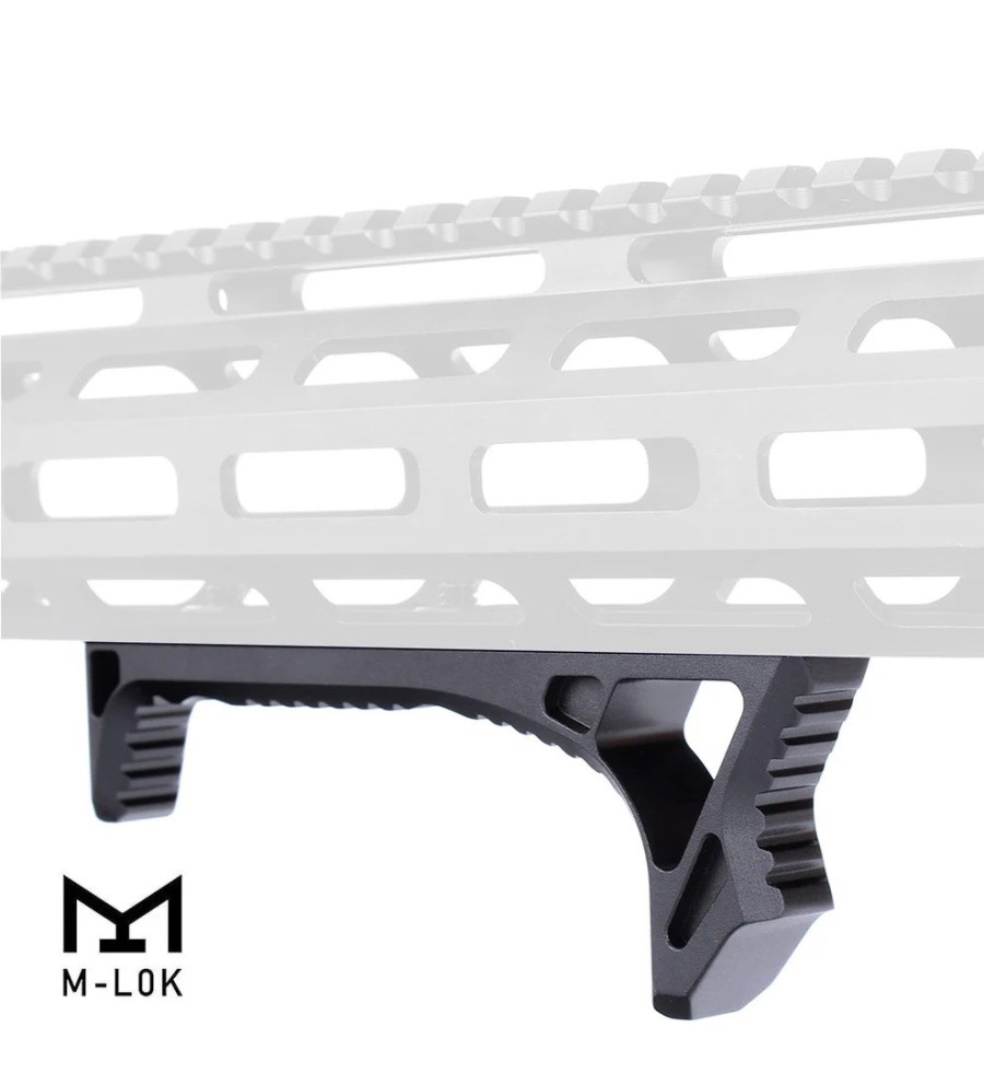 Handstop tactique incurvé en metal pour attache M-lok