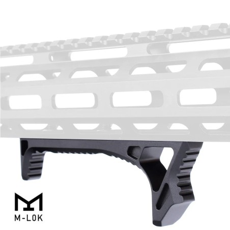 Handstop tactique incurvé en metal pour attache M-lok