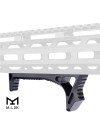Handstop tactique incurvé en metal pour attache M-lok