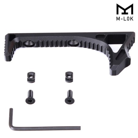 Handstop tactique incurvé en metal pour attache M-lok