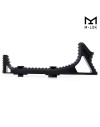 Handstop tactique incurvé en metal pour attache M-lok