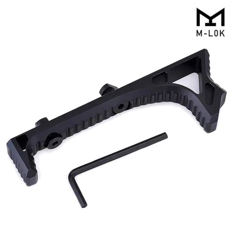 Handstop tactique incurvé en metal pour attache M-lok