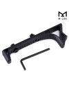 Handstop tactique incurvé en metal pour attache M-lok