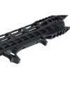 Handstop tactique incurvé en metal pour attache M-lok